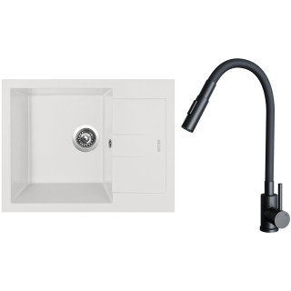 Set Sinks G26928 (drez Amanda 650 Milk 28 + batéria Elasta S Čierna matná)