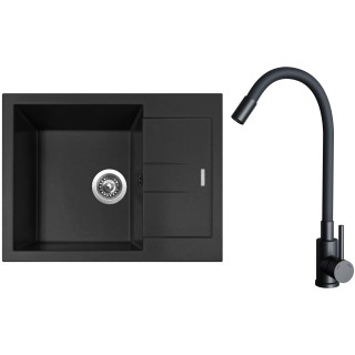 Set Sinks G26826 (drez Amanda 650 Pureblack 26 + batéria Elasta Čierna matná)