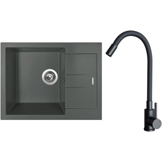 Set Sinks G26872 (drez Amanda 650 Titanium 72 + batéria Elasta Čierna matná)
