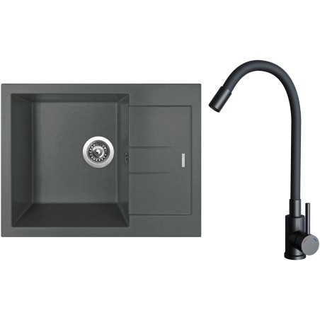 Set Sinks G26872 (drez Amanda 650 Titanium 72 + batéria Elasta Čierna matná)