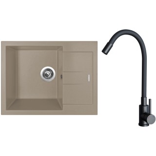 Set Sinks G26854 (drez Amanda 650 Truffle 54 + batéria Elasta Čierna matná)