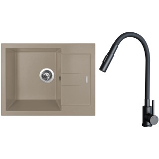 Set Sinks G26954 (drez Amanda 650 Truffle 54 + batéria Elasta S Čierna matná)