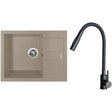Set Sinks G26954 (drez Amanda 650 Truffle 54 + batéria Elasta S Čierna matná)