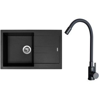 Set Sinks G27426 (drez Amanda 780 Pureblack 26 + batéria Elasta Čierna matná)
