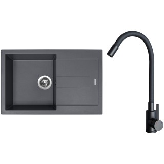 Set Sinks G27472 (drez Amanda 780 Titanium 72 + batéria Elasta Čierna matná)