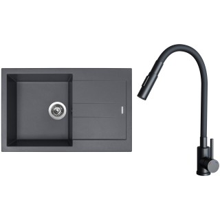 Set Sinks G27572 (drez Amanda 780 Titanium 72 + batéria Elasta S Čierna matná)