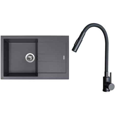 Set Sinks G27572 (drez Amanda 780 Titanium 72 + batéria Elasta S Čierna matná)