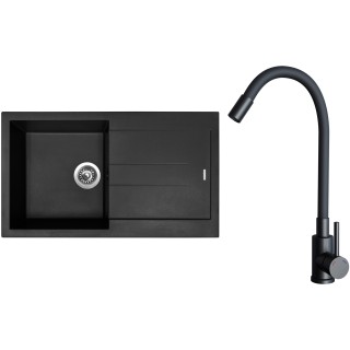 Set Sinks G27826 (drez Amanda 860 Pureblack 26 + batéria Elasta Čierna matná)