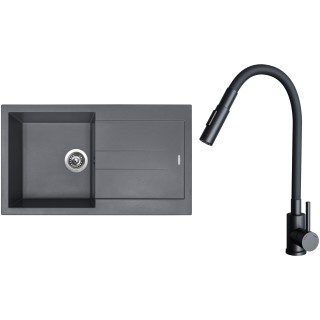 Set Sinks G27972 (drez Amanda 860 Titanium 72 + batéria Elasta S Čierna matná)
