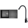 Set Sinks G28474 (drez Amanda 990 Metalblack 74 + batéria Elasta Čierna matná)