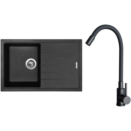 Set Sinks G29026 (drez Best 780 Pureblack 26 + batéria Elasta Čierna matná)