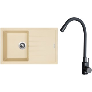 Set Sinks G29050 (drez Best 780 Sahara 50 + batéria Elasta Čierna matná)