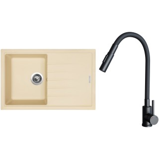 Set Sinks G29150 (drez Best 780 Sahara 50 + batéria Elasta S Čierna matná)