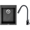 Set Sinks G29974 (drez Cube 410 Metalblack 74 + batéria Elasta S Čierna matná)
