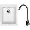 Set Sinks G29828 (drez Cube 410 Milk 28 + batéria Elasta Čierna matná)