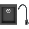Set Sinks G29826 (drez Cube 410 Pureblack 26 + batéria Elasta Čierna matná)