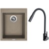Set Sinks G29954 (drez Cube 410 Truffle 54 + batéria Elasta S Čierna matná)