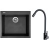 Set Sinks G30874 (drez Cube 560 Metalblack 74 + batéria Elasta Čierna matná)