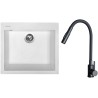 Set Sinks G30928 (drez Cube 560 Milk 28 + batéria Elasta S Čierna matná)