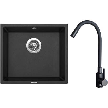 Set Sinks G31830 (drez Frame 457 Granblack 30 + batéria Elasta Čierna matná)