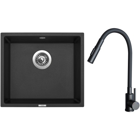 Set Sinks G31930 (drez Frame 457 Granblack 30 + batéria Elasta S Čierna matná)