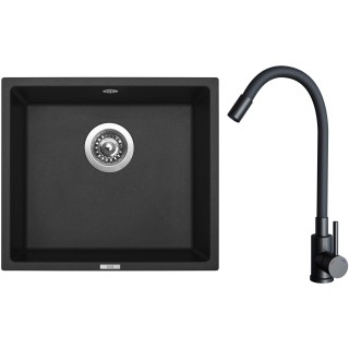Set Sinks G31826 (drez Frame 457 Pureblack 26 + batéria Elasta Čierna matná)