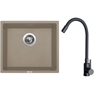 Set Sinks G31854 (drez Frame 457 Truffle 54 + batéria Elasta Čierna matná)