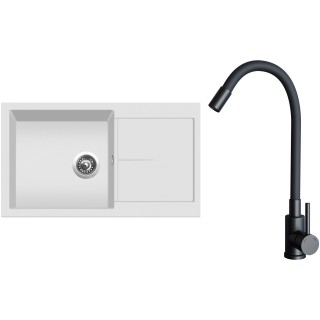 Set Sinks G32028 (drez Infinity 860 Milk 28 + batéria Elasta Čierna matná)