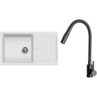 Set Sinks G32128 (drez Infinity 860 Milk 28 + batéria Elasta S Čierna matná)