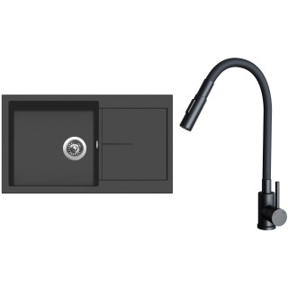 Set Sinks G32126 (drez Infinity 860 Pureblack 26 + batéria Elasta S Čierna matná)