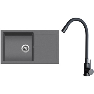 Set Sinks G32072 (drez Infinity 860 Titanium 72 + batéria Elasta Čierna matná)