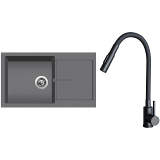 Set Sinks G32172 (drez Infinity 860 Titanium 72 + batéria Elasta S Čierna matná)