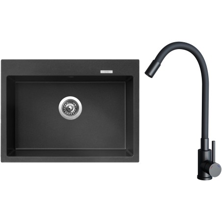 Set Sinks G32674 (drez Maximo 680 Metalblack 74 + batéria Elasta Čierna matná)
