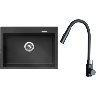 Set Sinks G32774 (drez Maximo 680 Metalblack 74 + batéria Elasta S Čierna matná)