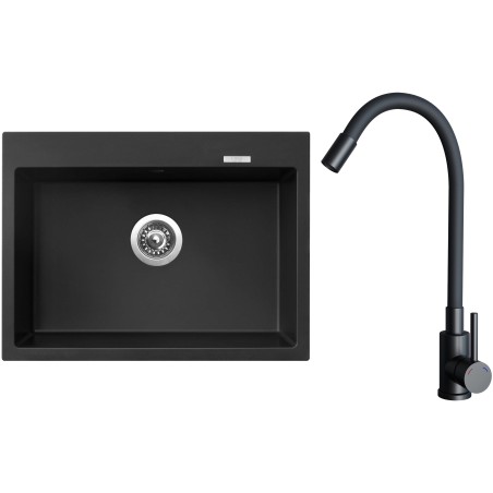 Set Sinks G32626 (drez Maximo 680 Pureblack 26 + batéria Elasta Čierna matná)
