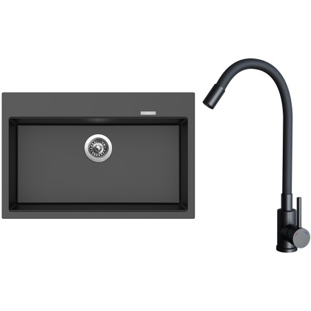 Set Sinks G32874 (drez Maximo 780 Metalblack 74 + batéria Elasta Čierna matná)