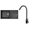 Set Sinks G33074 (drez Perfecto 1000 Metalblack 74 + batéria Elasta Čierna matná)