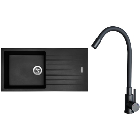 Set Sinks G33026 (drez Perfecto 1000 Pureblack 26 + batéria Elasta Čierna matná)