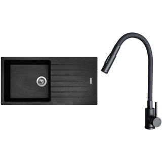 Set Sinks G33126 (drez Perfecto 1000 Pureblack 26 + batéria Elasta S Čierna matná)