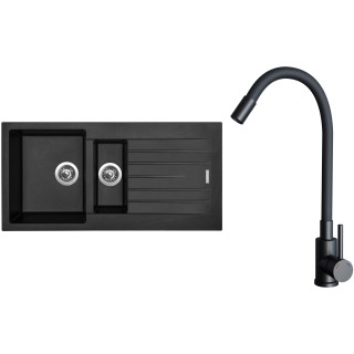 Set Sinks G33226 (drez Perfecto 1000.1 Pureblack 26 + batéria Elasta Čierna matná)