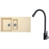 Set Sinks G33250 (drez Perfecto 1000.1 Sahara 50 + batéria Elasta Čierna matná)