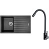 Set Sinks G33674 (drez Perfecto 860 Metalblack 74 + batéria Elasta Čierna matná)