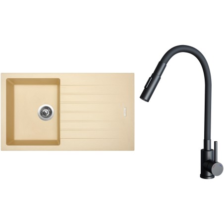 Set Sinks G33750 (drez Perfecto 860 Sahara 50 + batéria Elasta S Čierna matná)