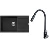 Set Sinks G33974 (drez Ultima 860 XXL Metalblack 74 + batéria Elasta S Čierna matná)