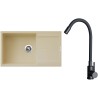 Set Sinks G33850 (drez Ultima 860 XXL Sahara 50 + batéria Elasta Čierna matná)