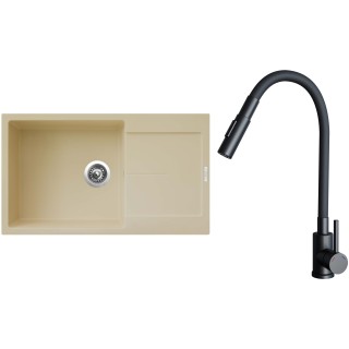Set Sinks G33950 (drez Ultima 860 XXL Sahara 50 + batéria Elasta S Čierna matná)