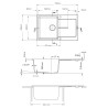 Kuchynský drez Sinks Ultima 790 BL Pureblack 26