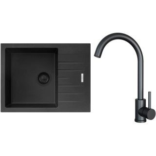 Set Sinks G24426BL (drez Perfecto 650 BL Pureblack 26 + batéria Arco Čierna matná)