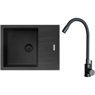 Set Sinks G24526BL (drez Perfecto 650 BL Pureblack 26 + batéria Elasta Čierna matná)