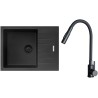 Set Sinks G24826BL (drez Perfecto 650 BL Pureblack 26 + batéria Elasta S Čierna matná)